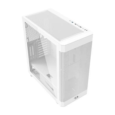 Gabinete Gamer Redragon Aeroglass, Mid Tower, E-ATX, Lateral em Vidro Temperado, Sem FANs, Branco - CA-602W
