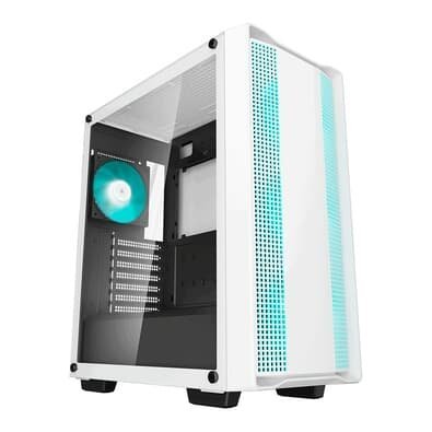 Gabinete Gamer Deepcool CC 560 V2, Mid Tower, ATX, Lateral em Vidro Temperado, Kit Cooler Fan Verde, Branco - R-CC560-WHGAA4-G-2