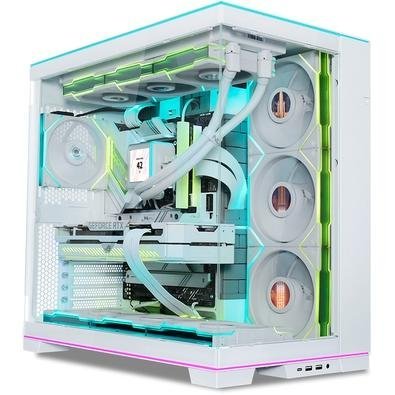 Gabinete Gamer Lian-Li O11 EVO RGB, Mid Tower, E-ATX, Lateral e Frente em Vidro Temperado, Branco - O11DERGBW WHITE