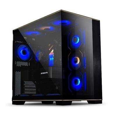 Gabinete Gamer Lian-Li O11 EVO RGB, Mid Tower, E-ATX, Lateral e Frente em Vidro Temperado, Preto - O11DERGBX BLACK