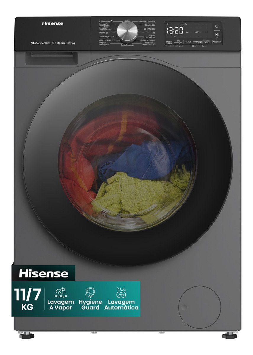 Lava E Seca Hisense 11kg Titanium 3s Conectada