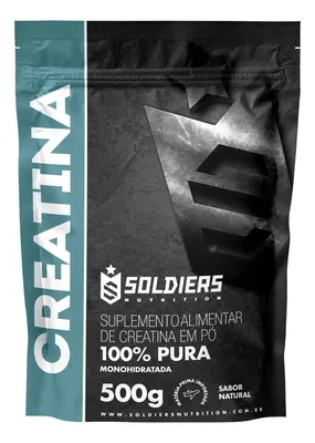 Creatina Soldiers Nutrition em Pó Sem