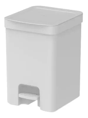Lixeira com Pedal Branco 12L Trium OU
