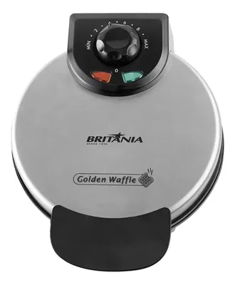 Máquina Golden Waffle 850w Cinza