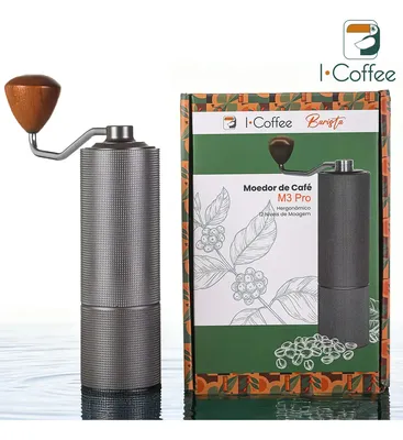 iCoffee M3 Pro Moedor de Café Manual Inox Ajustável Portátil Cinza