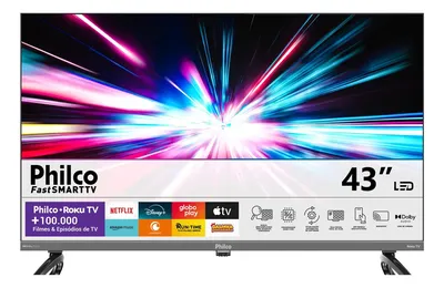Smart Tv 43 Philco P43vik Roku Led Dolby