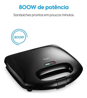 Sanduicheira Fast Time Elgin 800w Placas
