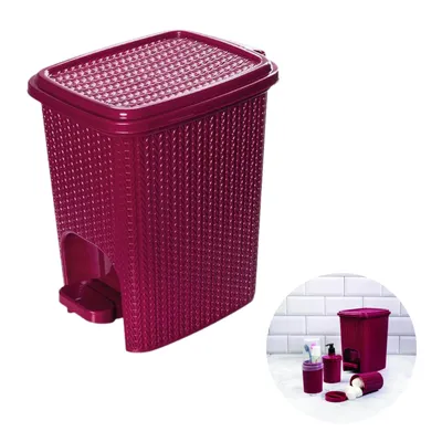 Lixeira com Pedal Banheiro Lavabo