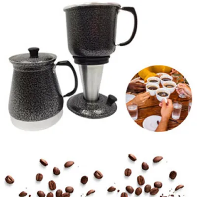 Cafeteira Italiana Preto Craqueado 1500