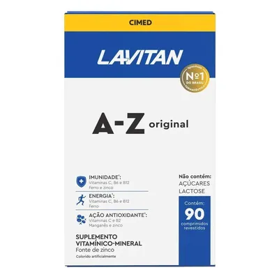 Multivitamínico A-z com 90 Comprimidos
