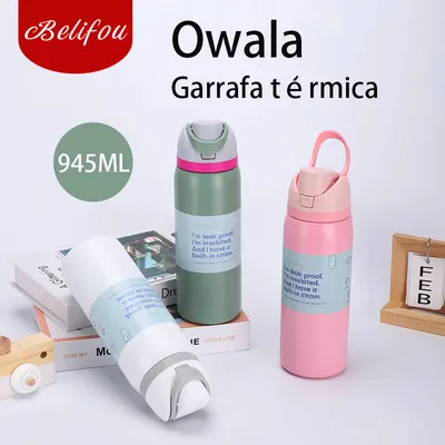 Belifou Garrafa Térmica Owala de 32 Oz