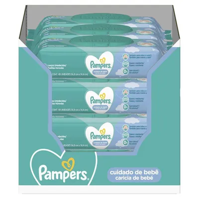 Lenços Umedecidos Pampers Carícia