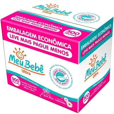 Toalha Umedecida Meu Bebê Ultra 500