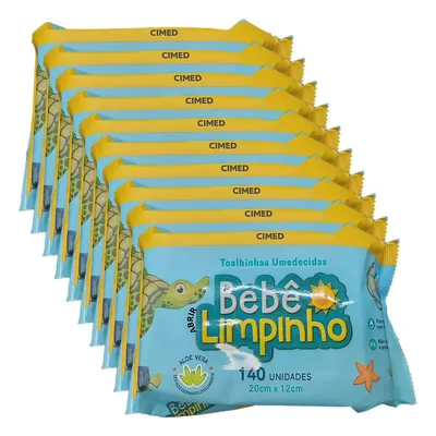 Kit 1400 Toalhas Umedecidas Bebê