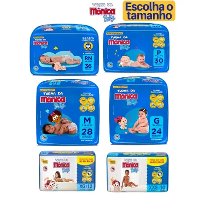 Fralda Turma da Mônica Baby RN