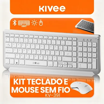 Kivee Teclado Mouse Bluetooth 2.4G