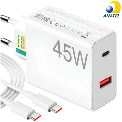 Carregador 33W Ou 45W Tipo Turbo A50
