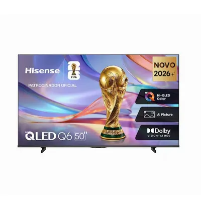 Smart TV Hisense 50" Hi-qled 4K UHD Q6Q