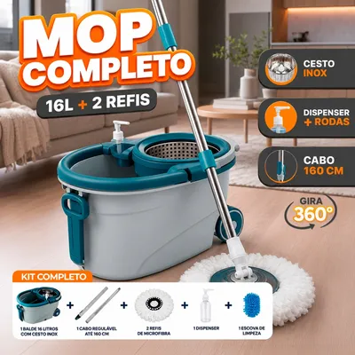 Mop Profissional Giratório 360° 16L