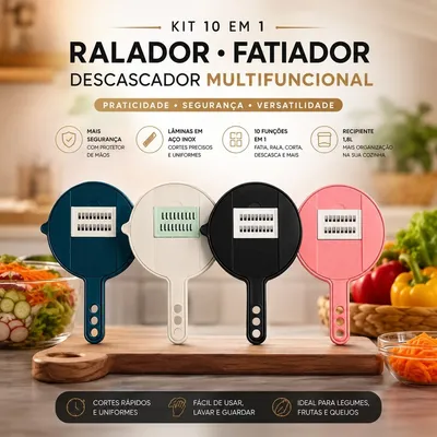 Ralador Descascador Cortador Fatiador