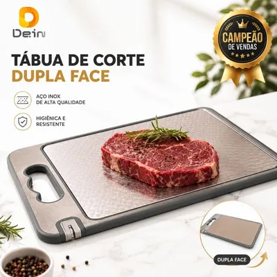 Tábua de Corte Dupla Face Antiderrapante