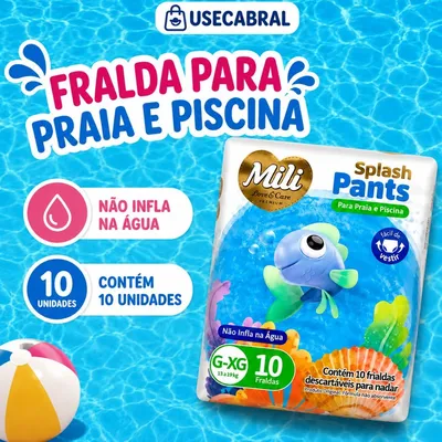 Fralda Praia Piscina Mili Splash Pants