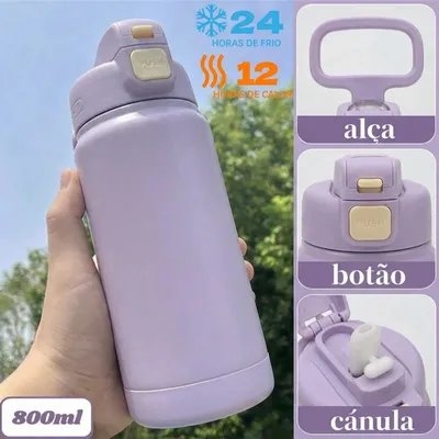Garrafa Térmica 800ml Inox Quente Frio